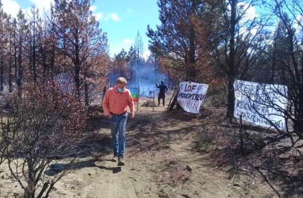 La ocupación mapuche en Cuesta del Ternero