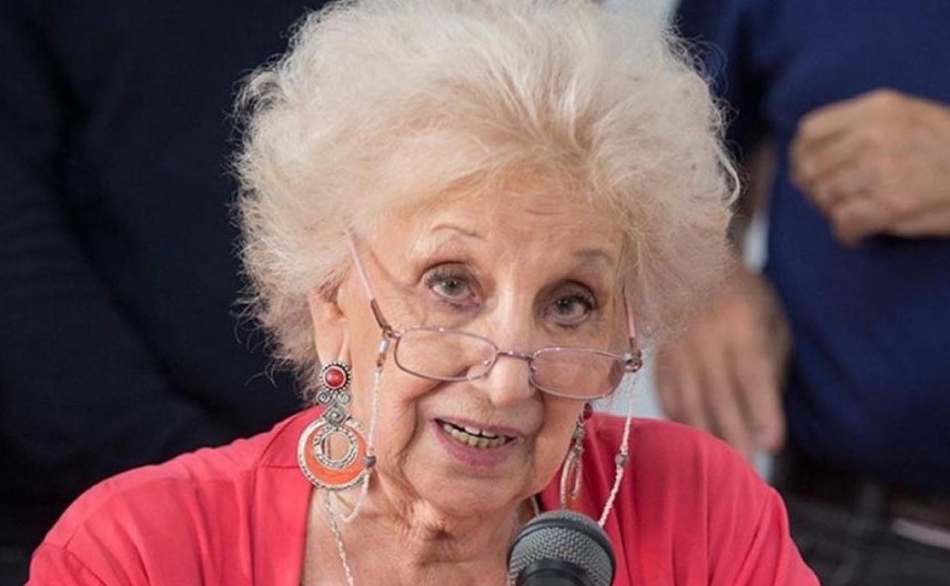 Estela de Carlotto defiende el accionar del movimiento mapuche en el Sur