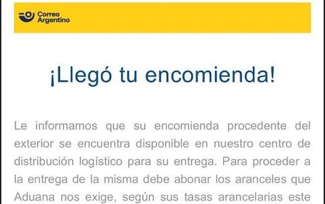 Phishing: Así funciona la nueva estafa que vincula al Correo Argentino