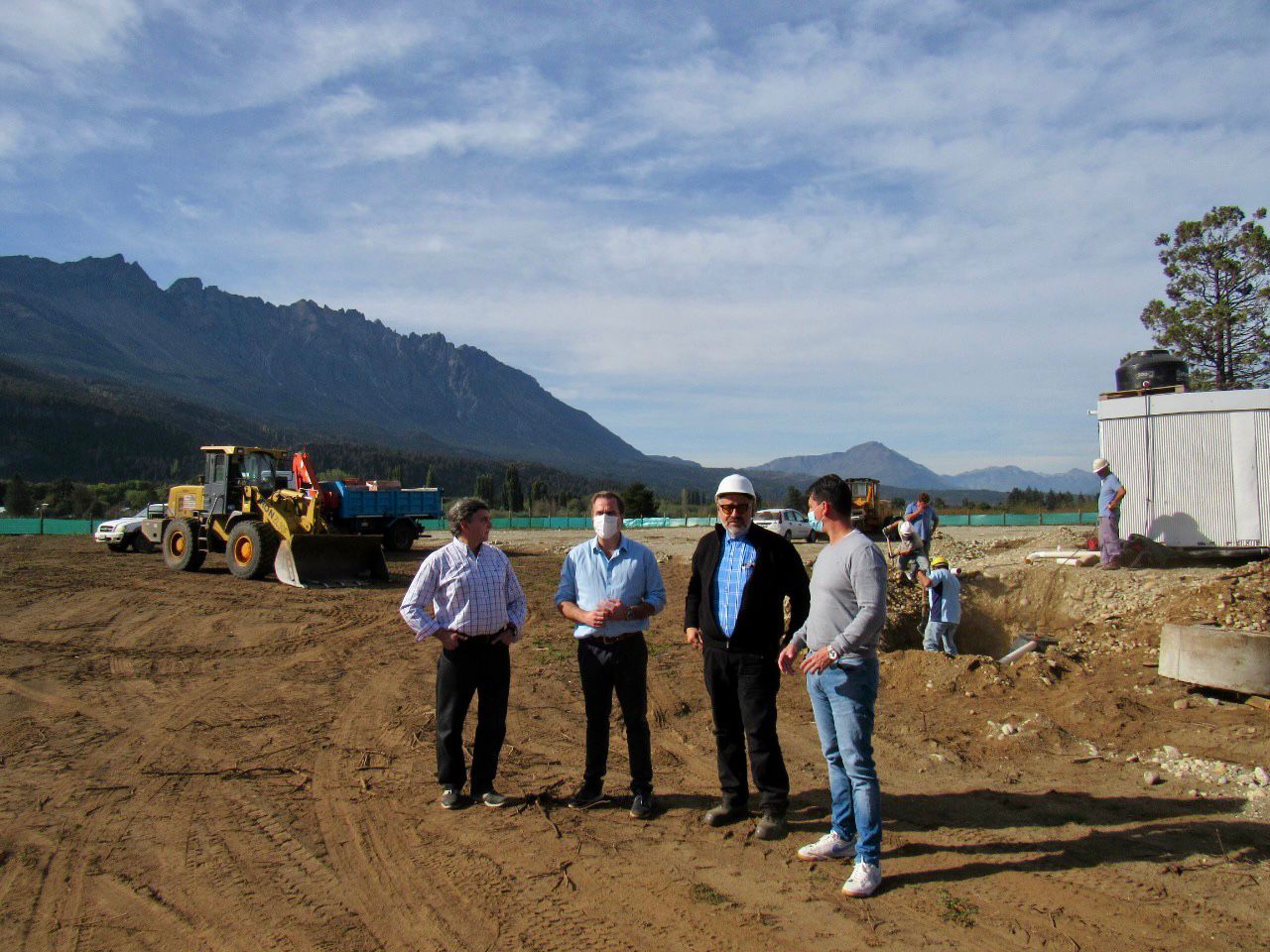 El Bolsón: El intendente Pogliano recorrió las obras que se ejecutan en la localidad