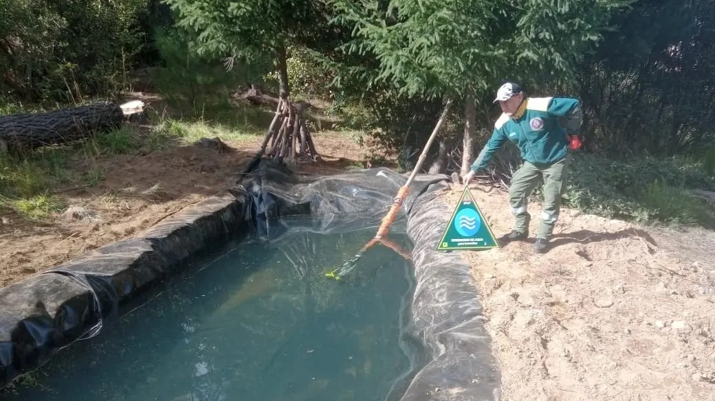 El Bolsón: El SPLIF fortalece contra incendios zonas de interfase