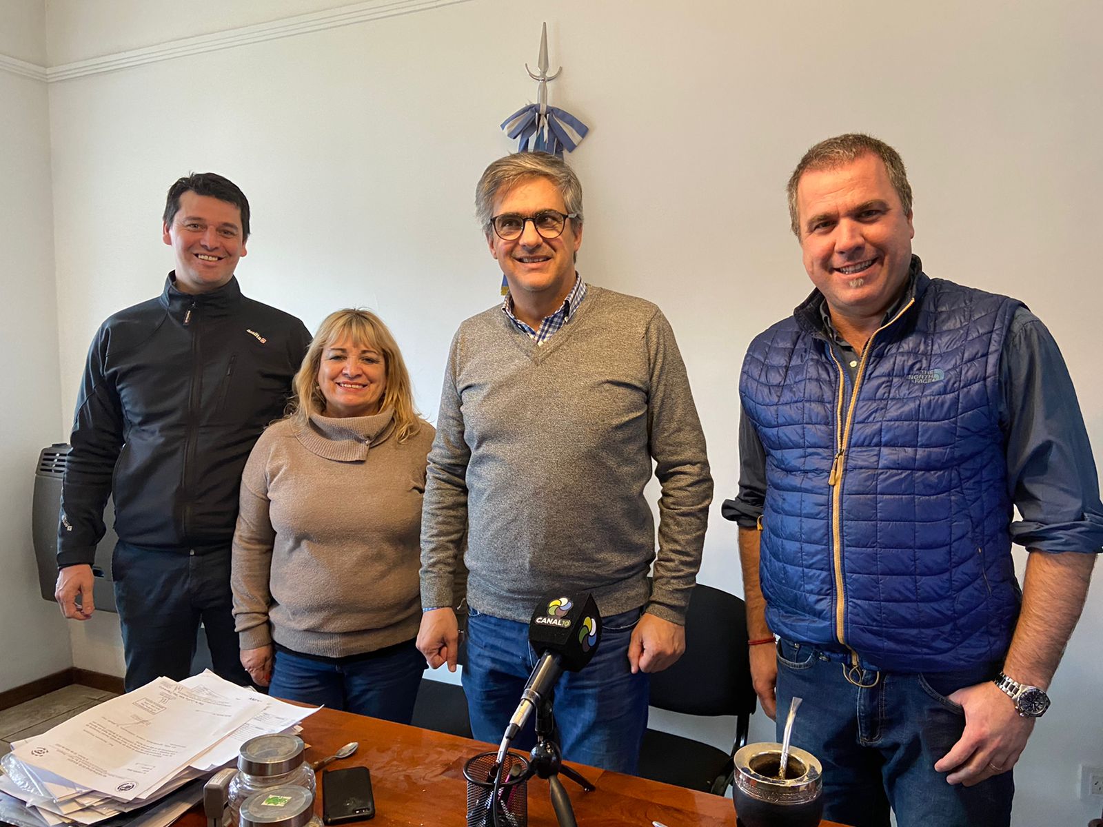 Valeri en El Bolsón repasó obras con el intendente Pogliano