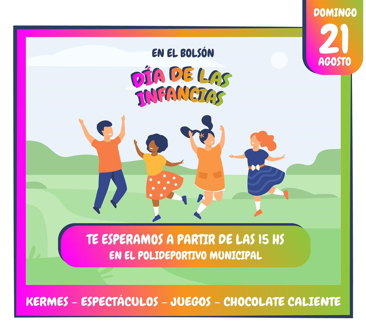 El Bolsón celebrará el Día de la Niñez este domingo a toda diversión
