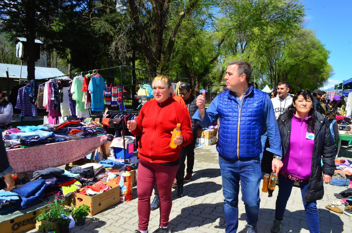 El Bolsón: El intendente Pogliano inauguró oficialmente las obras en La Saladita