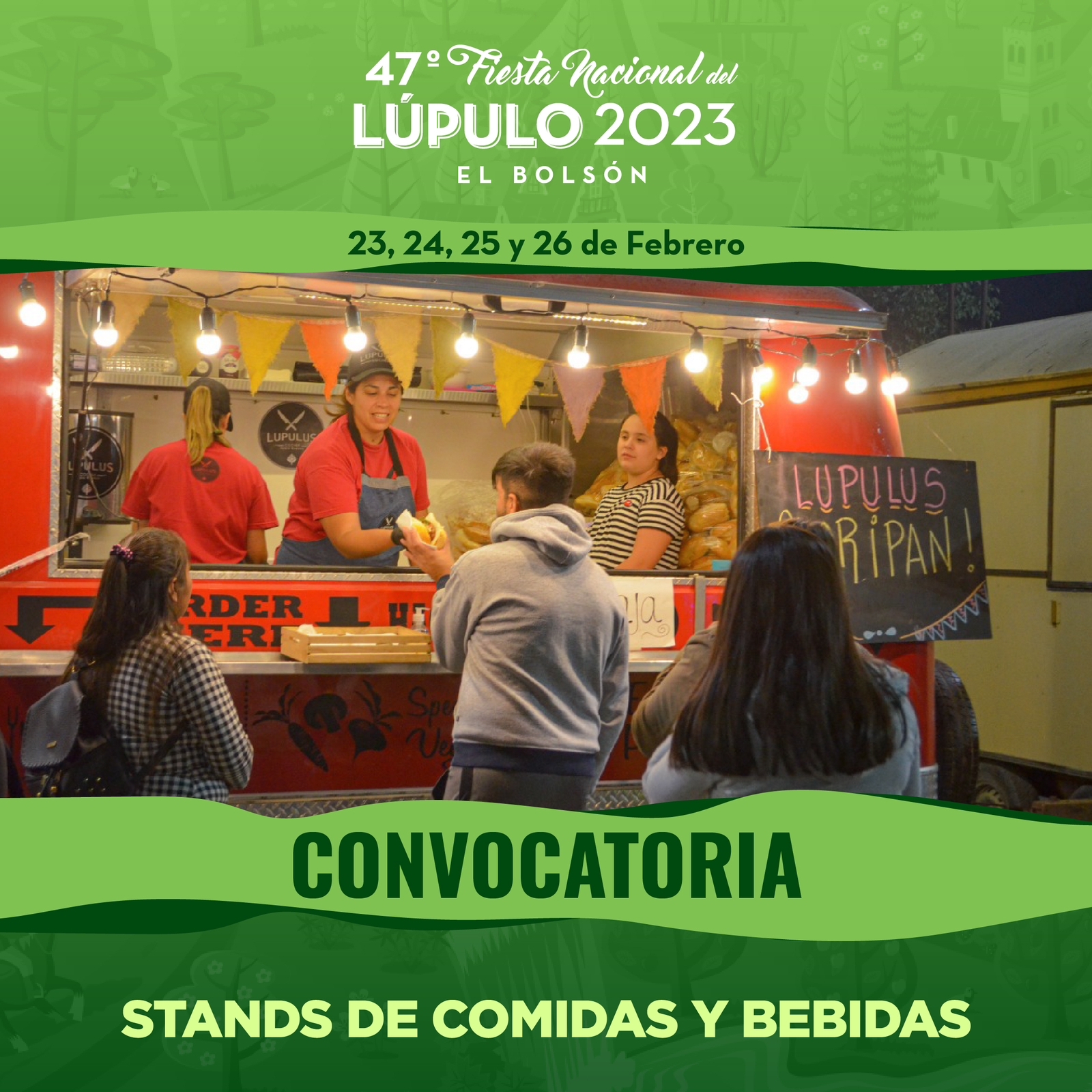 El Bolsón: Licitan stands para la 47° Fiesta del Lúpulo