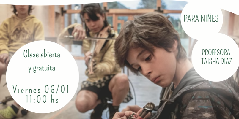 El Bolsón: Clase abierta de violín en la Fundación Cooperar este viernes 6 de enero