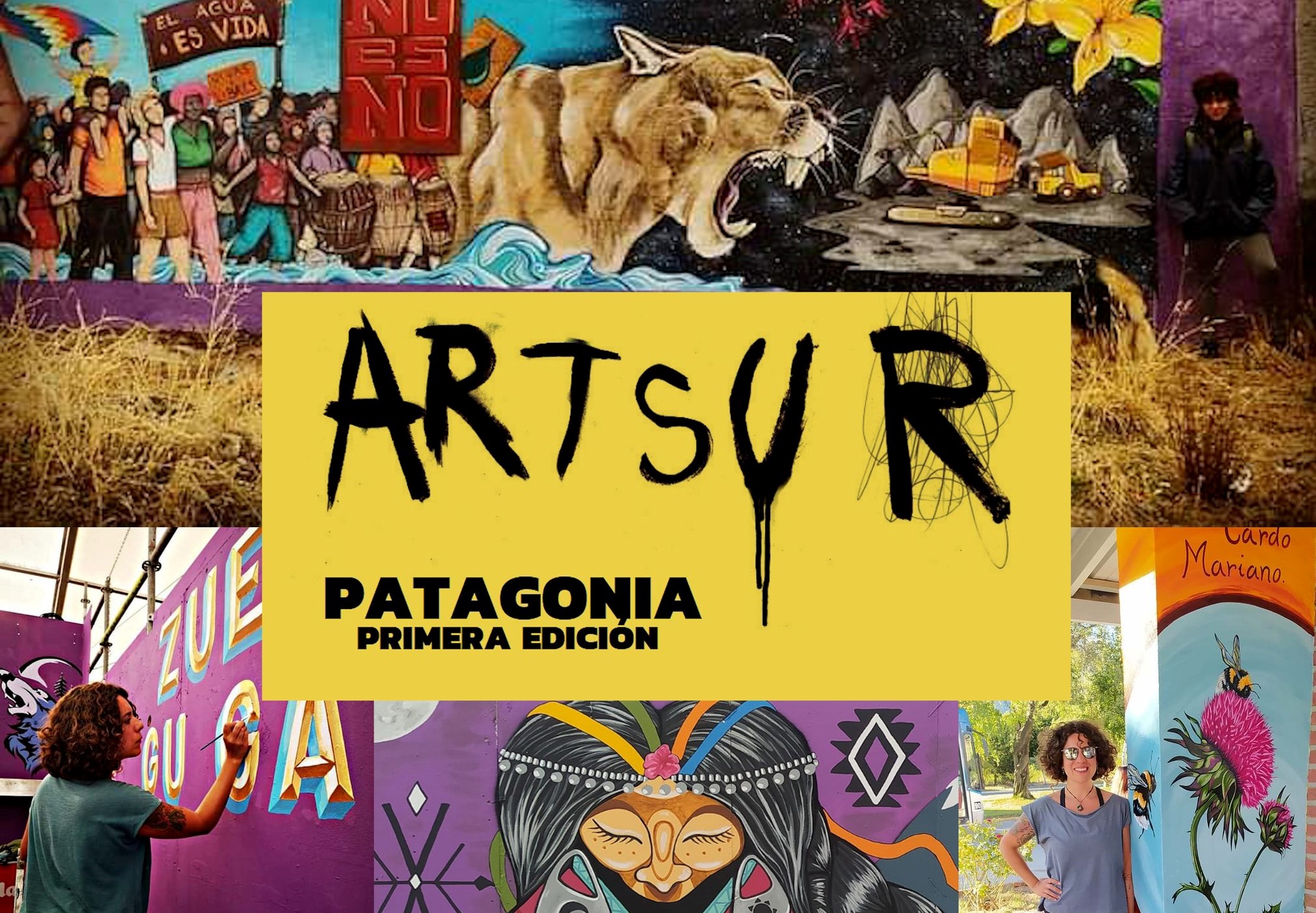 Lago Puelo: Cultura lanzó convocatoria para el Festival de Muralismo y Escultura Art Sur 24