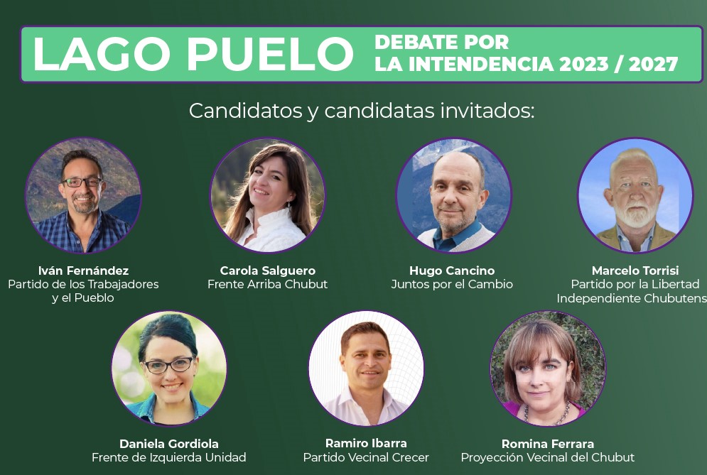 Lago Puelo: Debate de candidatos a la intendencia de esa localidad de Chubut