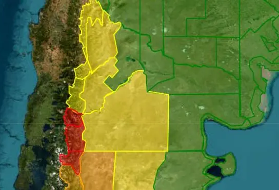 Cordillera: Alertan por vientos fuertes, lluvias y nevadas