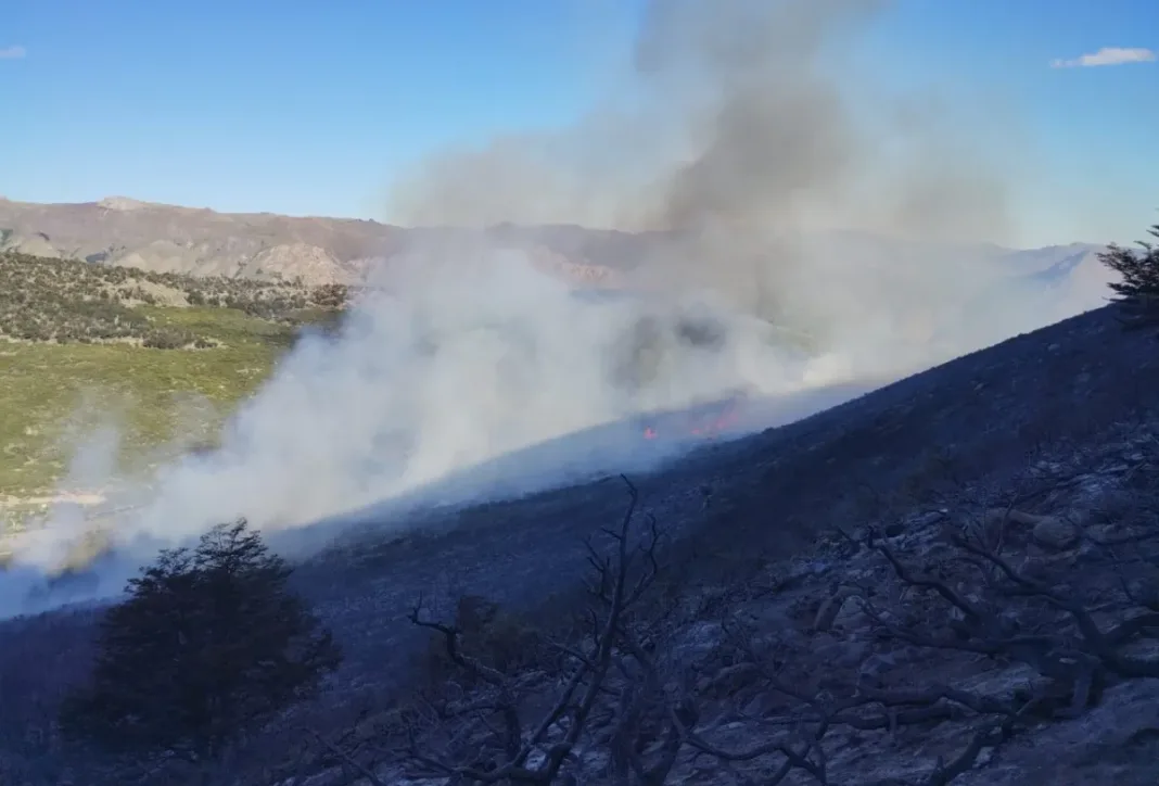 El Maitén: Brigadistas lograron circunscribir el fuego del Alto Chubut