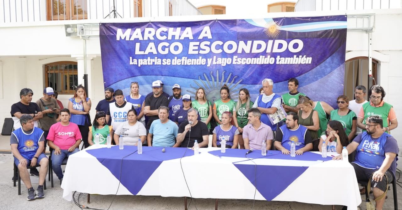Lago Escondido: ATE y CTA Autónoma vuelven a marchar