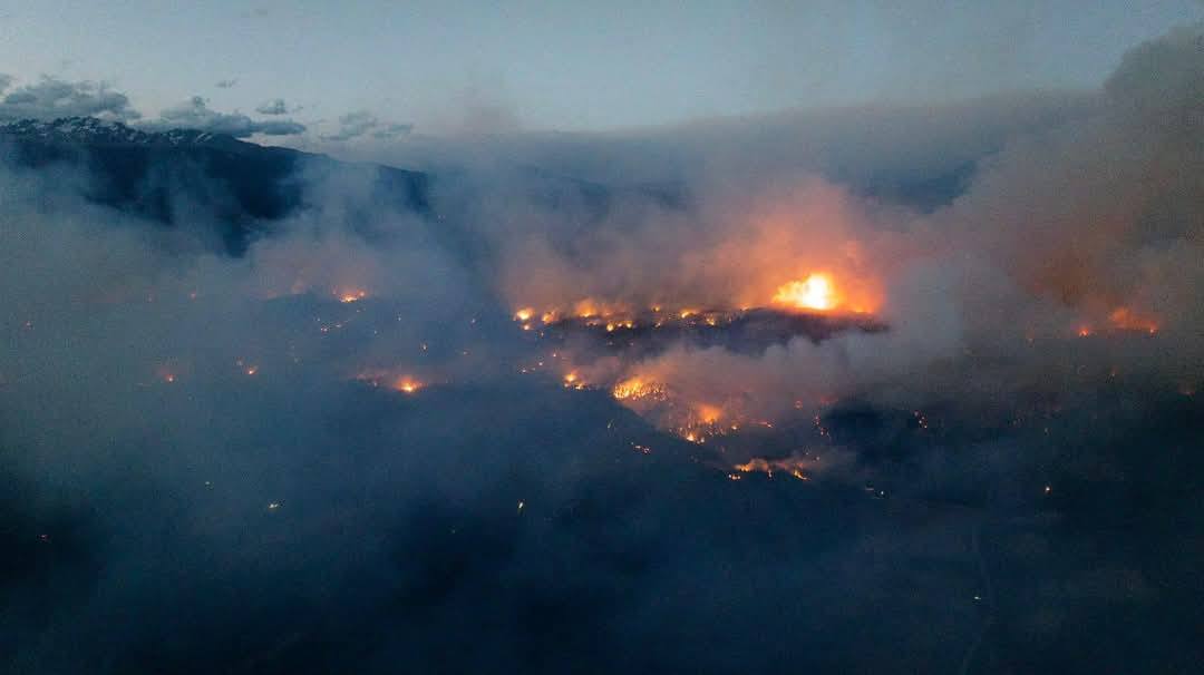 El Bolsón: Actualizan datos sobre la situación del incendio forestal