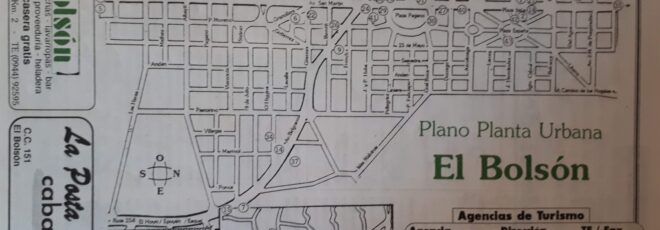 mapa viejo turismo el bolson